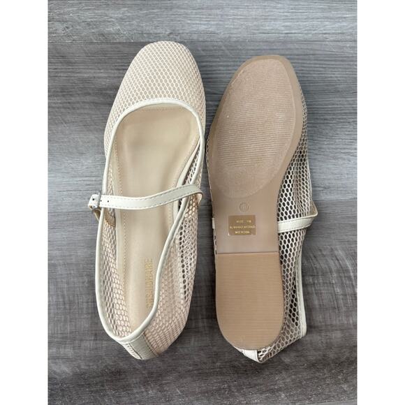 Cushionaire Women's Muse Ivory Mesh Flats Shoes Buckle Size 11 NWOT New - Picture 6 of 7